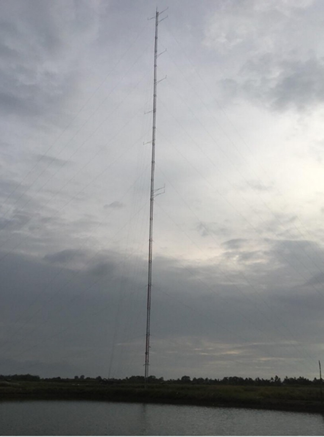 Wind measurement station in Soc Trang province